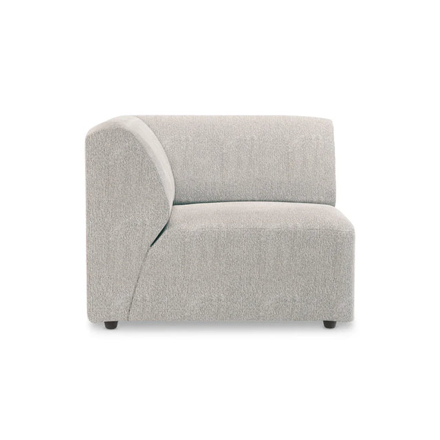 HKliving Jax Couch Modulsofa Ecke Links in Sneak Hellgrau, Freisteller