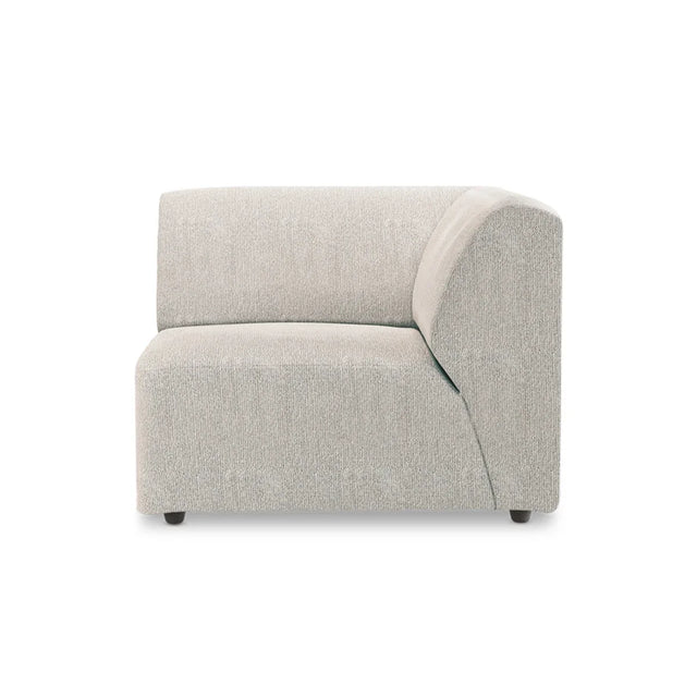 HKliving Jax Couch Modulsofa Ecke Rechts in Sneak Hellgrau, Freisteller
