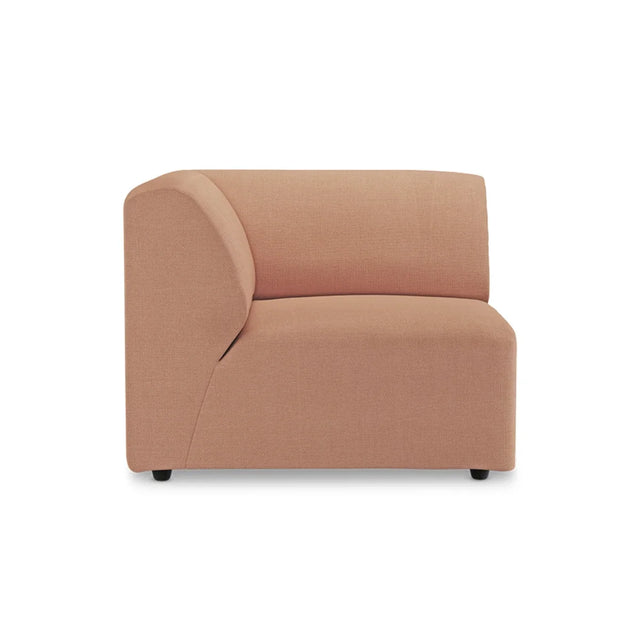 HKliving Jax Couch Modulsofa Endelement Links in Linen Dusty Rose, Freisteller