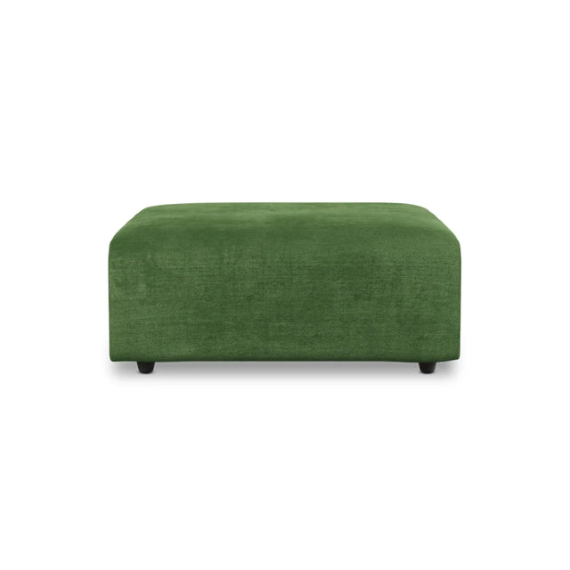 HKliving Jax Couch Modulsofa Hocker in Royal Velvet Green, Freisteller