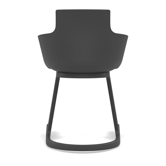 Varier Social Tilt Esszimmerstuhl mit Armlehne in Onyx Black – Ansicht 2