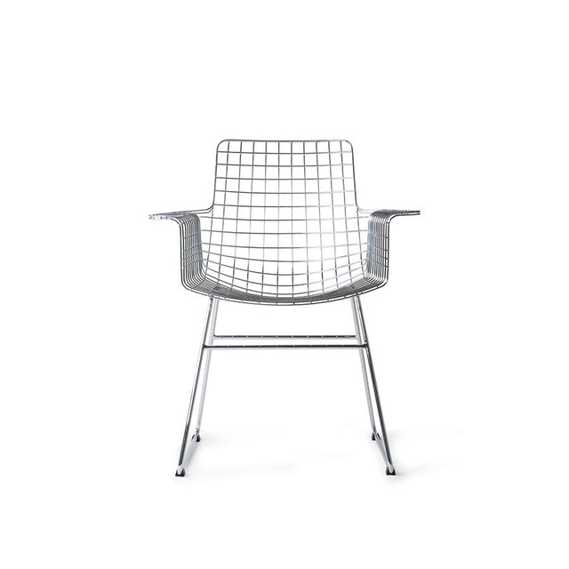 HKliving Wire Chair Armlehnen chrom im Detail