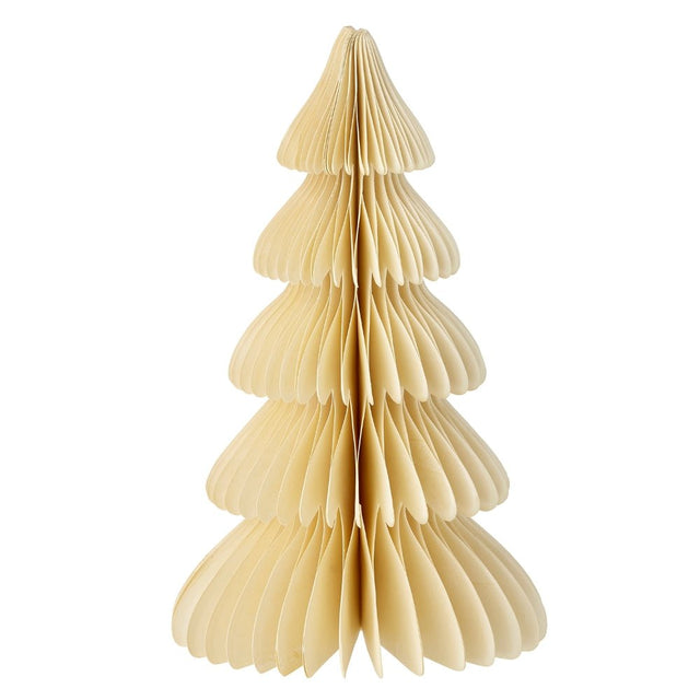 Tannenbaum aus Papier Honeycomb Tree 26cm Shell - Bungalow DK - DesignWe.Love