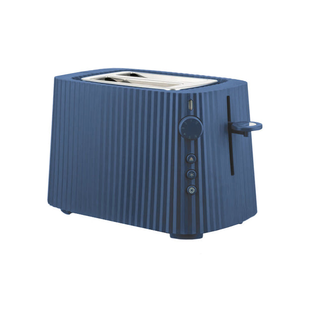 Alessi Plissé Toaster Blau, Design-Toaster von Michele De Lucchi