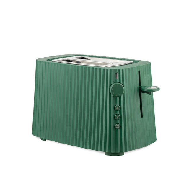 Alessi Plissé Toaster Grün, Design-Toaster mit 2 Schlitzen von Michele De Lucchi