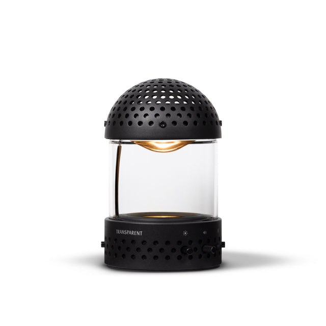Transparent - Light Speaker - tragbarer Bluetooth Lautsprecher mit Beleuchtung Schwarz - DesignWe.Love