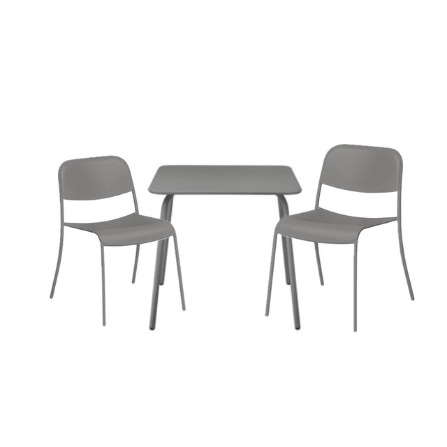 YUA Outdoormöbel Set Tisch und Stühle Granite Gray - Blomus - DesignWe.Love