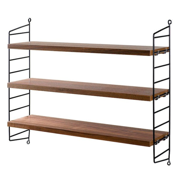 String Pocket Wandregal Walnuss - String Furniture - DesignWe.Love